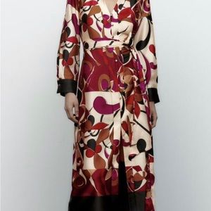 Zara mid length patch work dress NWT size medium